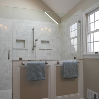 walk-in shower bathroom remodel union township, nj