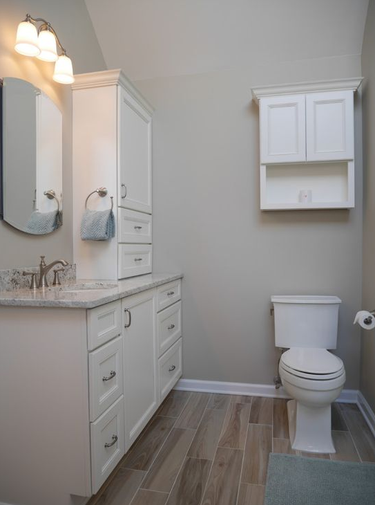 maple vanity bathroom remodel union township, nj